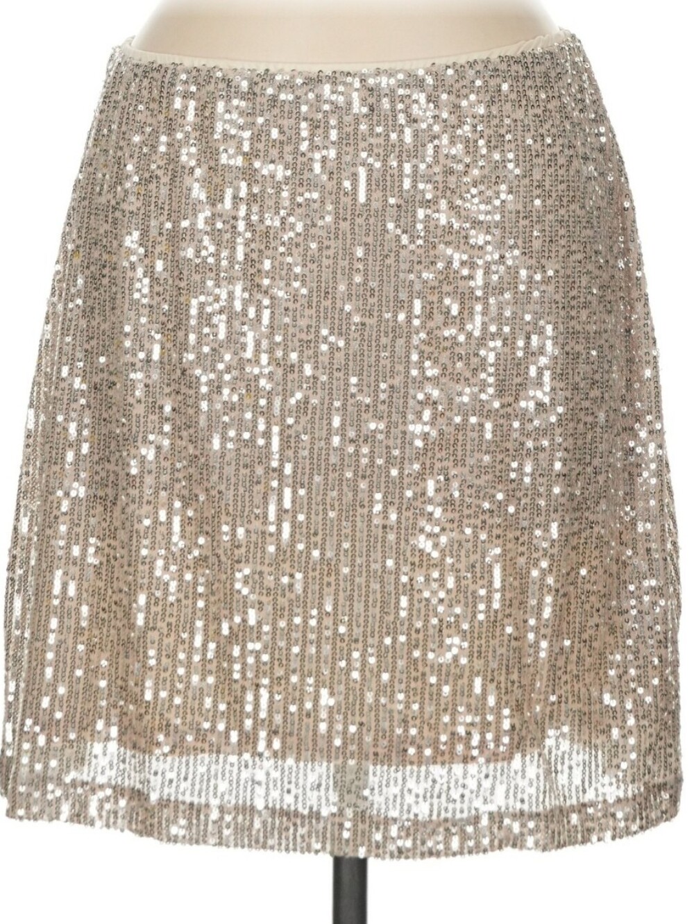 Old Navy Sequin Skirt, L, Champagne Gold